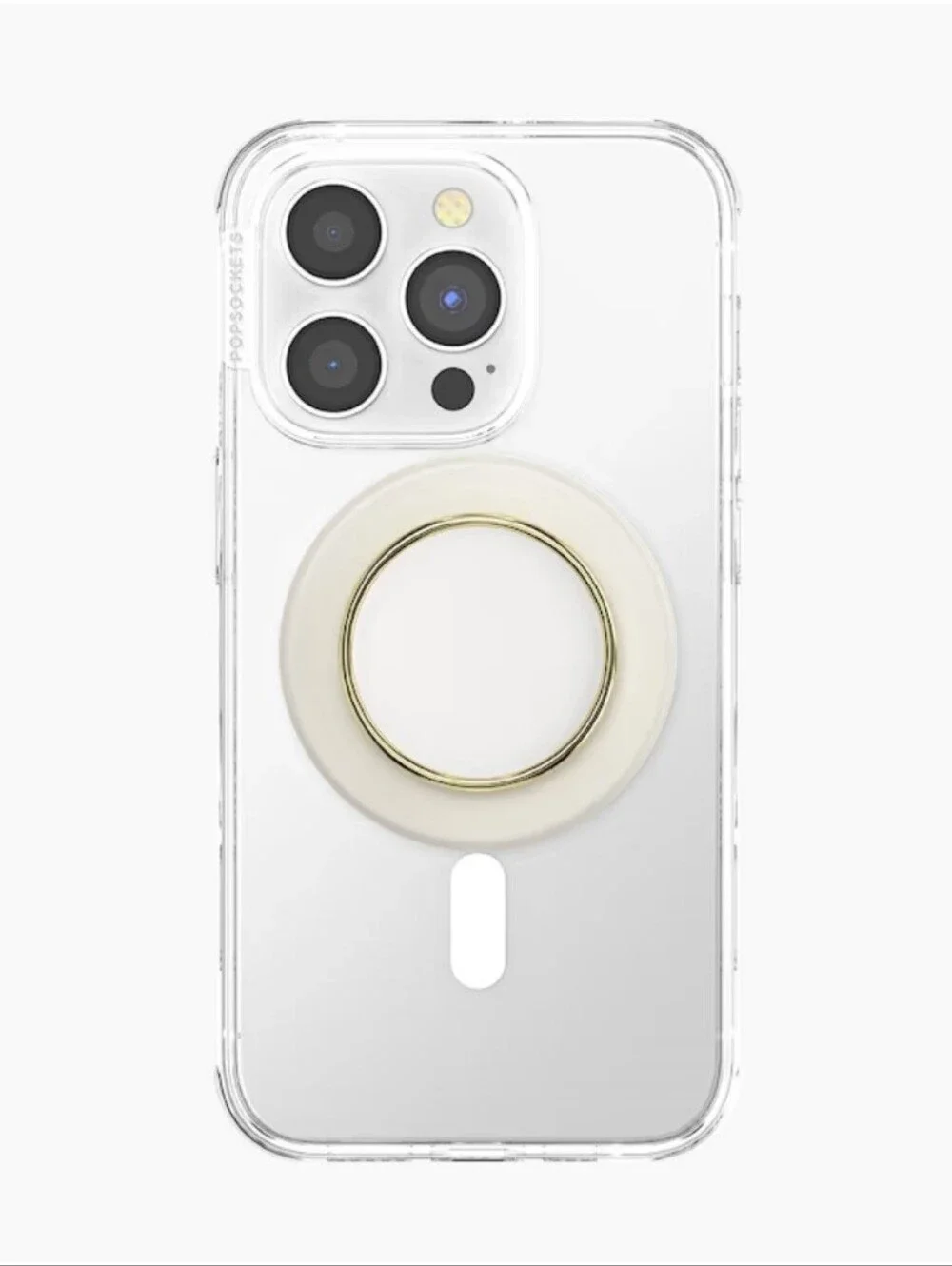 Popsocket - Round Enamel Coconut Creme MAGSAFE PopGrip